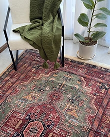 فرش کهنه نما n1003 زمینه تمام رنگ